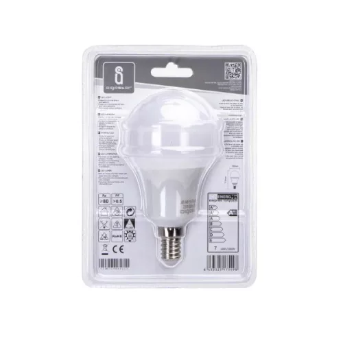 AIGOSTAR LED izzó A60 E14 7W 280° hideg fehér