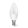 AIGOSTAR LED izzó C37 E14 3W, 270°, hideg fehér
