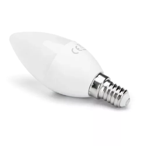 AIGOSTAR LED izzó C37 E14 3W, 270°, hideg fehér