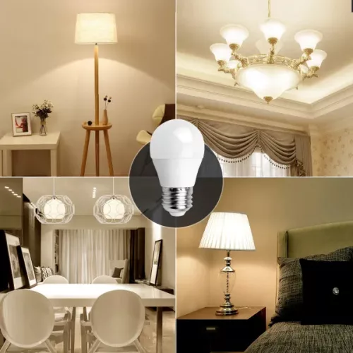 AIGOSTAR LED izzó G45 4W E27 foglalattal  meleg fehér 3 év 