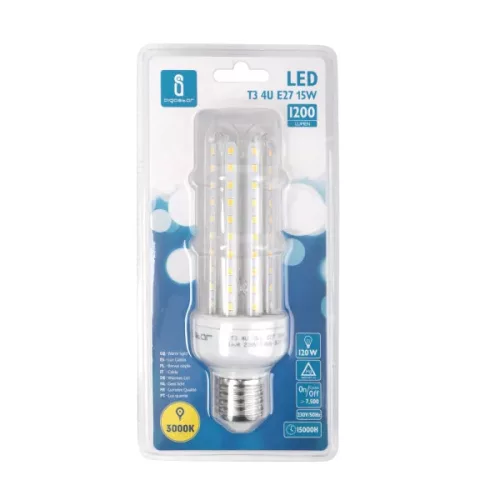 AIGOSTAR Kukorica LED izzó 15W meleg fehér E27 foglalattal
