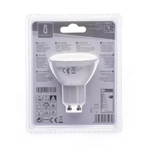 AIGOSTAR LED izzó GU10 3W meleg fehér