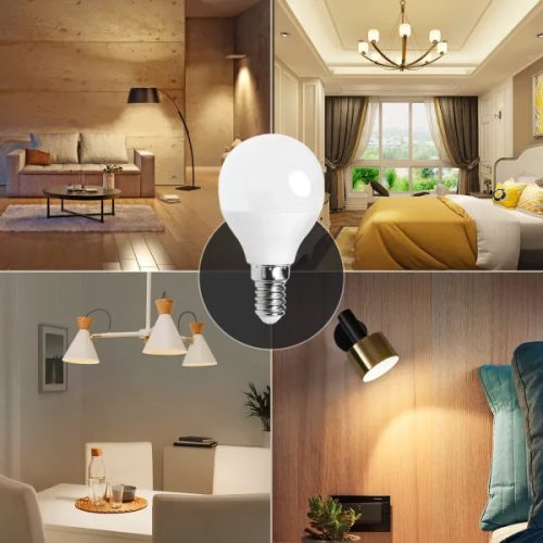 AIGOSTAR LED izzó G45 E14 3W 280° hideg fehér