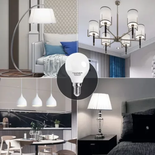 AIGOSTAR LED izzó G45 E14 4W 280° hideg fehér