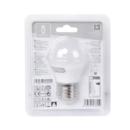 AIGOSTAR LED izzó G45 E27 5W 280° hideg fehér