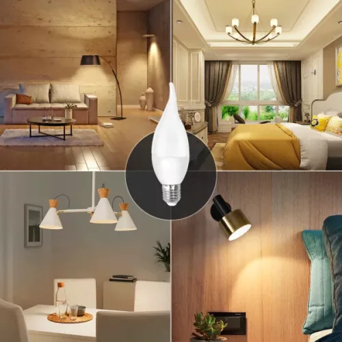 AIGOSTAR LED izzó CL37 E14 3W 270° meleg fehér