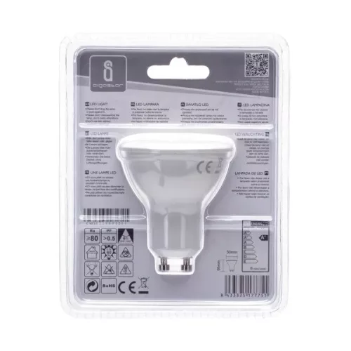 AIGOSTAR LED spot 6W SMD GU10 meleg fehér