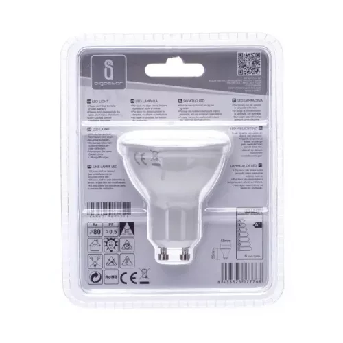 LED izzó GU10 SMD 6W Hideg fehér Aigostar