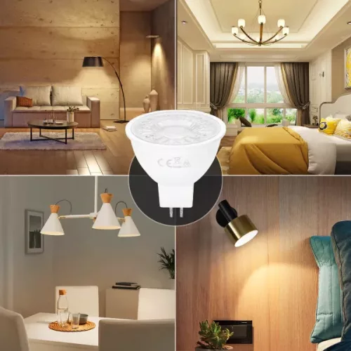 AIGOSTAR LED spot, 6W COB, MR16, meleg fehér