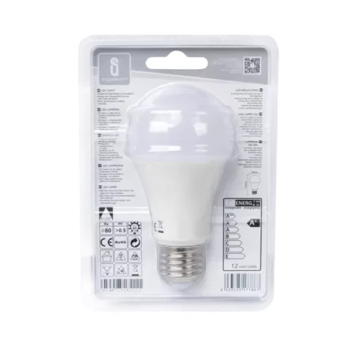 AIGOSTAR LED izzó 12W E27 hideg fehér 280° szórásszögű