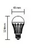 AIGOSTAR LED izzó 12W E27 hideg fehér 280° szórásszögű