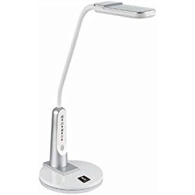   LED asztali lámpa ezüst-fehér 6W érintős-fényerőszabályozható