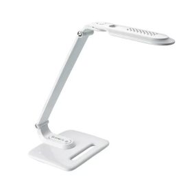 LED asztali lámpa lakk fehér 8W, érintős-fényerőszabályozható