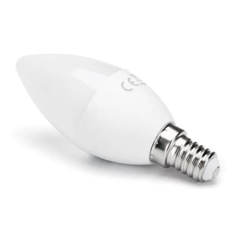 AIGOSTAR LED izzó C37 E14 6W, 270°, hideg fehér