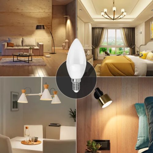 AIGOSTAR LED izzó 7W E14 foglalatú