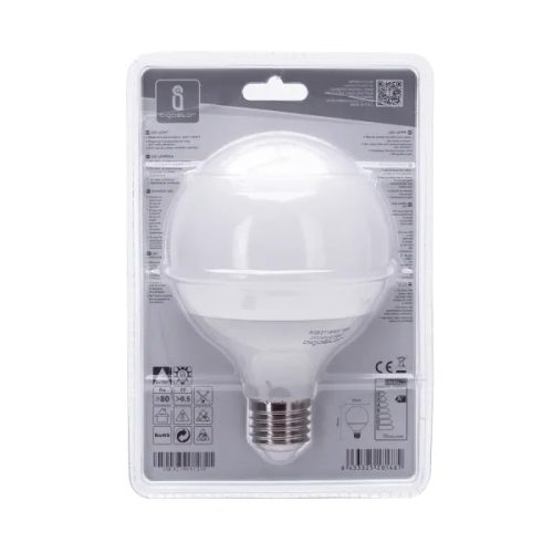 AIGOSTAR LED izzó G95 15W E27 foglalattal meleg fehér