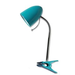 Asztali lámpa kék csiptetős E27 
