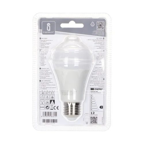 AIGOSTAR LED izzó A60B E27 12W, 280°, hidegfehér