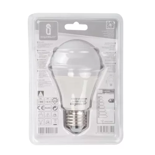 AIGOSTAR LED izzó A60 gömb 12W E27 Természeres fehér