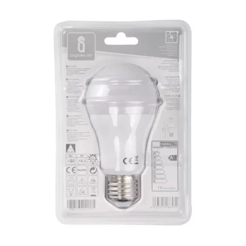 LED izzó A60 gömb 15W E27 Természeres fehér Aigostar