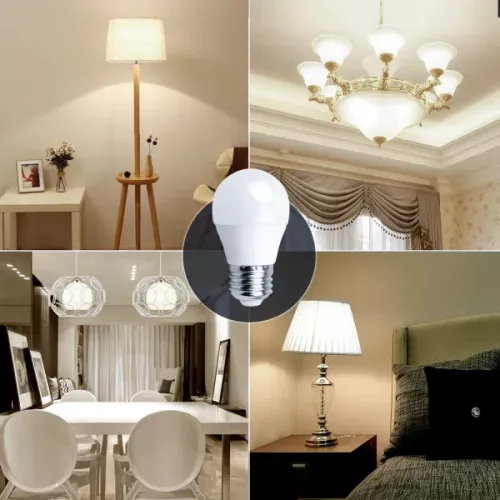 LED izzó G45 E27 6W Természetes fehér Aigostar 
