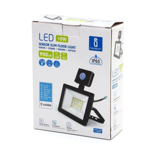 LED SLIM Reflektor Mozgásérzékelővel Aigostar  10W 6000K IP65