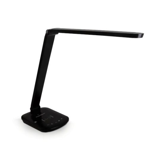 LEDES asztali lámpa vezeték nélküli töltővel fekete 8W