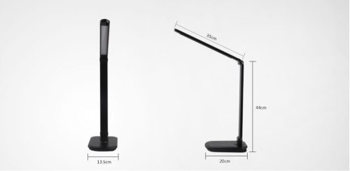 LEDES asztali lámpa vezeték nélküli töltővel fekete 8W