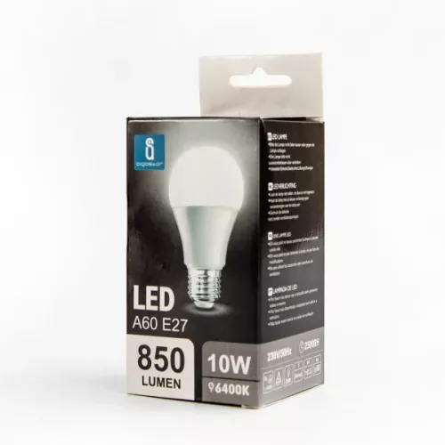 LED IZZÓ A60 E27 10W HIDEG FEHÉR AIGOSTAR