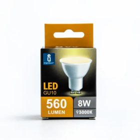 Led izzó GU10 8W meleg fehér 