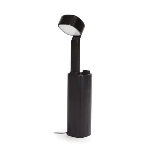 AIGOSTAR LED ASZTALI LÁMPA FEKETE 3W POWER BANKKAL ÉS TELEFON TÖLTŐ FUNKCIÓVAL