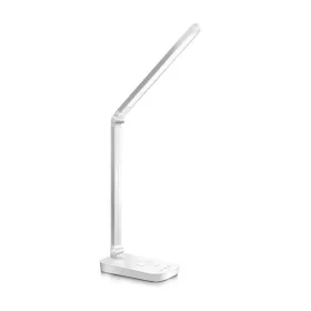   AIGOSTAR LED ASZTALI LÁMPA EZÜST 5W FÉNYERŐSZABÁLYOZHATÓ TELEFONTÖLTŐVEL