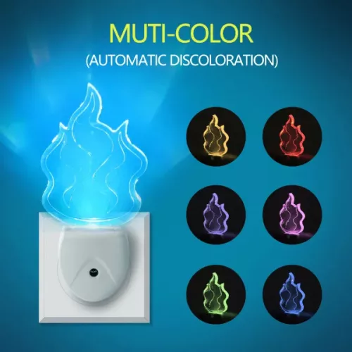 LED szenzoros éjszakai fény RGB