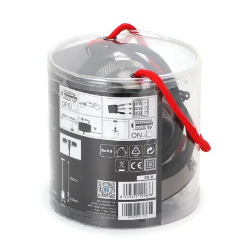 Gyöngyház Fekete Függeszték 2x0,75mm 1m-es E27 Foglalattal