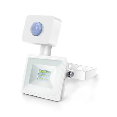 LED SLIM REFLEKTOR MOZGÁS- ÉS SZÜRKÜLETÉRZÉKELŐVEL AIGOSTAR 10W 6400K IP65 FEHÉR