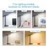 LED összecsukható asztali lámpa fekete 8W 3000-6000K