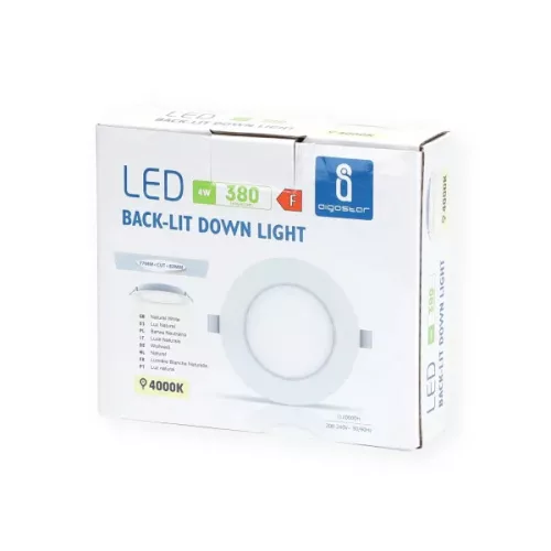 AIGOSTAR MINI LED PANEL E6 KÖR 4W 4000K TERMÉSZETES FEHÉR (FURAT:77-82MM)