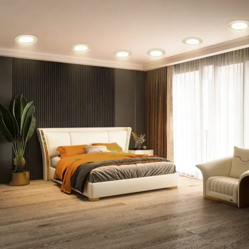 AIGOSTAR MINI LED PANEL E6 KÖR 9W 4000K TERMÉSZETES FEHÉR (FURAT:118-128MM)