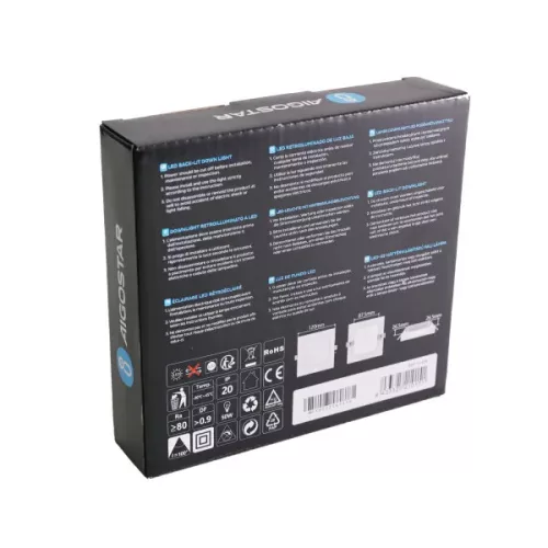 AIGOSTAR MINI LED PANEL NÉGYSZÖGLETES 6W MELEG FEHÉR (FURAT:95-100mm)