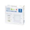 AIGOSTAR MINI LED PANEL NÉGYSZÖGLETES 6W TERMÉSZETES FEHÉR (FURAT:95-105MM)