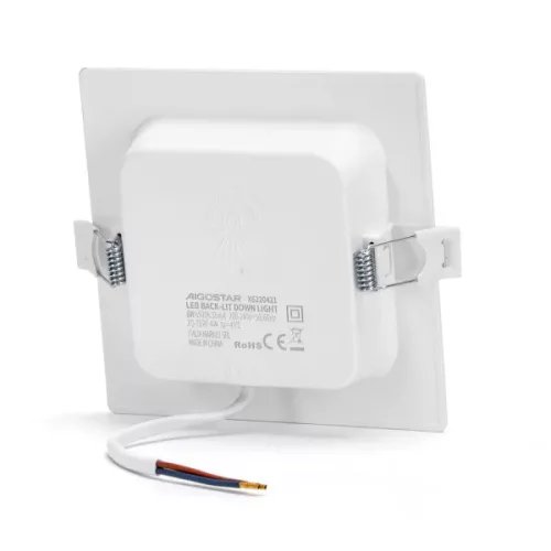 AIGOSTAR MINI LED PANEL NÉGYSZÖGLETES 6W HIDEG FEHÉR (FURAT:95-100mm)