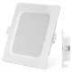 AIGOSTAR MINI LED PANEL NÉGYSZÖGLETES 9W TERMÉSZETES FEHÉR (FURAT:110-120mm)