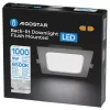 AIGOSTAR MINI LED PANEL NÉGYSZÖGLETES 9W HIDEG FEHÉR (FURAT:110-120mm)