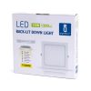 AIGOSTAR MINI LED PANEL NÉGYSZÖGLETES 15W MELEG FEHÉR (FURAT:140-150mm)
