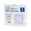 AIGOSTAR MINI LED PANEL NÉGYSZÖGLETES 20W MELEG FEHÉR (FURAT:190-200mm)