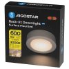 AIGOSTAR MINI LED PANEL E6 KÖR 6W FELÜLETRE SZERELHETŐ MELEG FEHÉR 