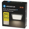 AIGOSTAR MINI LED PANEL FELÜLETRE SZERELHETŐ NÉGYSZÖGLETES 6W MELEG FEHÉR 