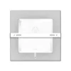 AIGOSTAR MINI LED PANEL FELÜLETRE SZERELHETŐ NÉGYSZÖGLETES 6W TERMÉSZETES FEHÉR 