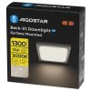 AIGOSTAR MINI LED PANEL FELÜLETRE SZERELHETŐ NÉGYSZÖGLETES 12W MELEG FEHÉR