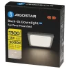 AIGOSTAR MINI LED PANEL FELÜLETRE SZERELHETŐ NÉGYSZÖGLETES 12W MELEG FEHÉR